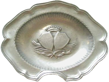 Plat à barbier en étain