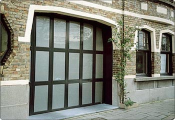 Porte de garage en verre