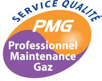 Logo professionnel de l'entretien des appareils  gaz