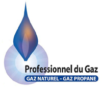 Logo professionnel du gaz naturel et propane